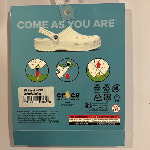 NWT Crocs Jibbitz Charms Uniquely - Picture 3 of 3